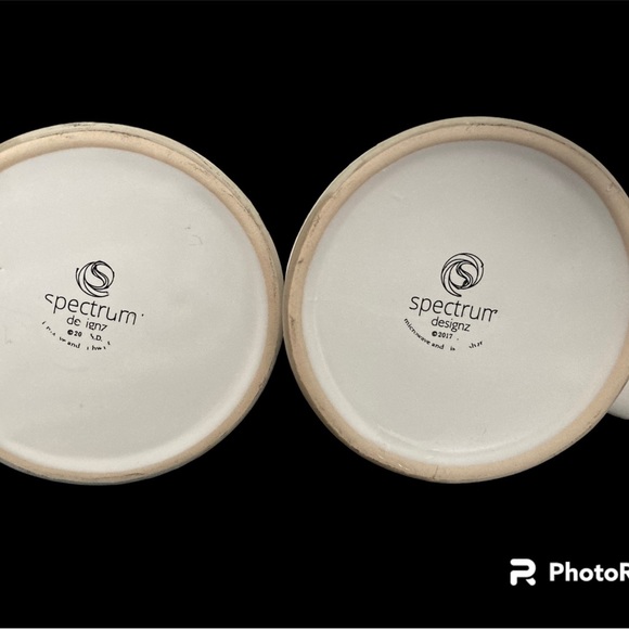 2017 Spectrum Designz Coffee Tea Cat Kitty Mug Double Sided Design, Set Of 2 - Picture 2 of 5